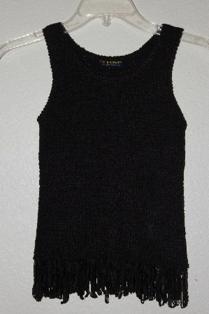 +MBAMG #25-055  "Q Point Black Knit Tank"