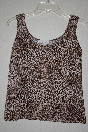 +MBAMG #25-100  "Mainbocher Animal Print Stretch Tank"