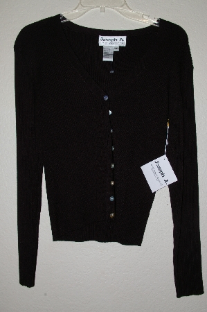 +MBAMG #25-118  "Joseph A Black Knit Cardigan"