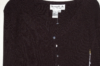 +MBAMG #25-118  "Joseph A Black Knit Cardigan"