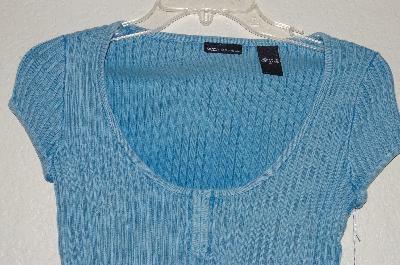 +MBAMG #25-253  "Moda Blue Short Sleve Knit Top"