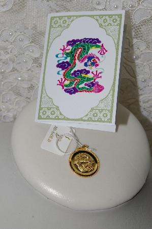 +MBAMG #25-201  "24K Yellow Gold Chinese "Dragon" Zodiac Pendant"