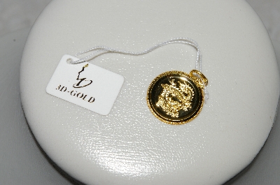 +MBAMG #25-201  "24K Yellow Gold Chinese "Dragon" Zodiac Pendant"
