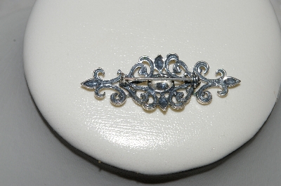 +MBAMG #25-183 "1980's Sterling Diamonque Fancy Pin"