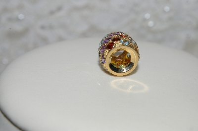 +MBAMG #25-248  "14K Yellow Gold Gemstone Ball Pendant"