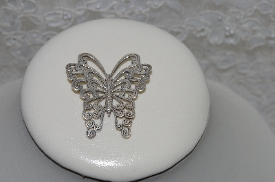 +MBAMG #25-176 "Artist "Laine"  Signed Sterling Fancy Butterfly Pin"