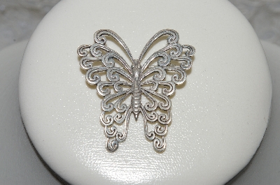 +MBAMG #25-176 "Artist "Laine"  Signed Sterling Fancy Butterfly Pin"