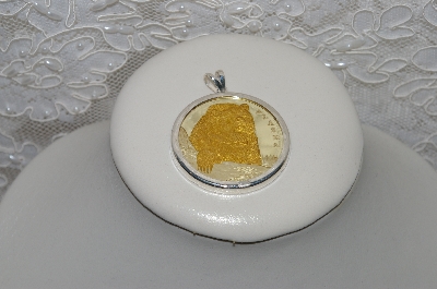+MBAMG #25-173 "Grizzly Bear 24K Gold Relief Medallion Pendant"