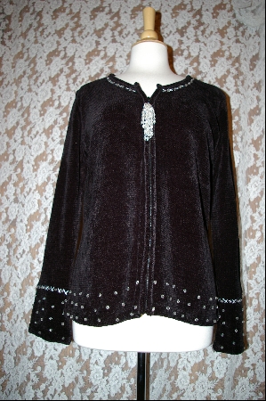 +MBA #7908  "StoryBook Knits Limited Edition Black Chenille Sweater