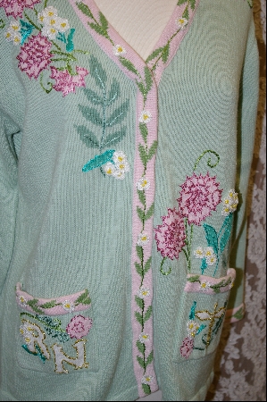 +MBA #7896   "StoryBook Knits Limited Edition Pale Green "RN" Sweater