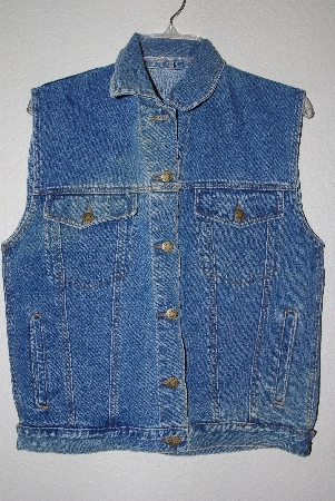 +MBAMG #11-0709  "Anchor Blue Light Denim Button Front Vest"