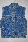 +MBAMG #11-0709  "Anchor Blue Light Denim Button Front Vest"