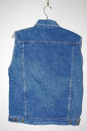+MBAMG #11-0714  "Anchor Blue Medium Denim Button Front Vest"
