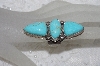 +MBAMG #11-0914  "David Troutman Adjustable 3 Stone Blue Turquoise Ring"