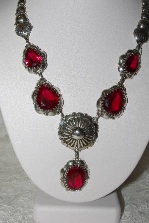 +MBAMG #11-0831  "Clem Nalwood Created Ruby Sterling Necklace"