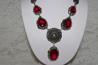 +MBAMG #11-0831  "Clem Nalwood Created Ruby Sterling Necklace"