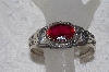 +MBAMG #11-0814  "Clem Nelwood Created Ruby Sterling Cuff Bracelet"