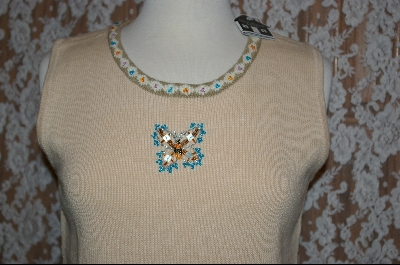 +MBA #7852   "StoryBook Knits Limited Edition Cream Colored Butterfly Tank