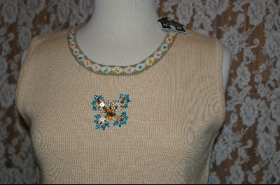 +MBA #7852   "StoryBook Knits Limited Edition Cream Colored Butterfly Tank