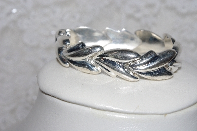 +MBAMG #11-0884  "Milor Free Form Sterling Leaf Bracelet"