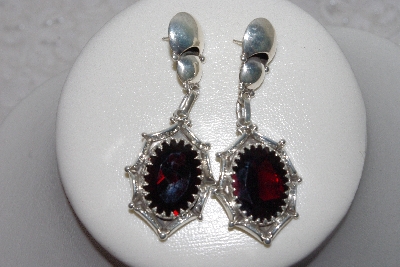 +MBAMG #11-0925  "Nalwood Faceted Garnet Handmade Sterling Earrings"