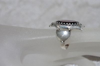 +MBAMG #11-0901  "Nalwood Faceted Garnet Sterling Ring"