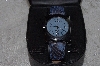 +MBAMG #11-1017  "Croton Blue Python Strap Watch"