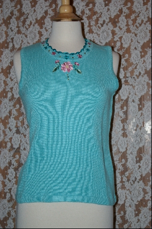 +MBA #7838   "StoryBook Knits Limited Edition Aqua Blue Tank