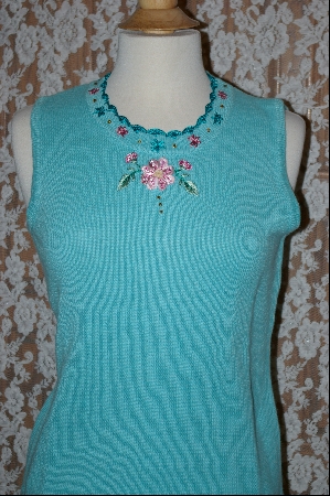 +MBA #7838   "StoryBook Knits Limited Edition Aqua Blue Tank