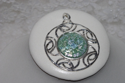 +MBAMG #11-0759  "OrPaz Sterling Roman Glass Bold Pendant"