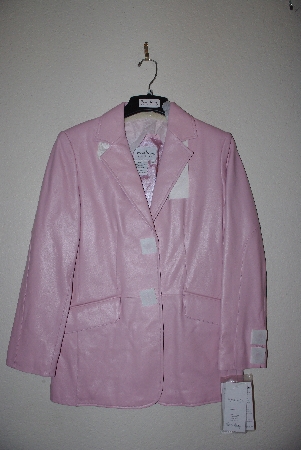 +MBAMG #76-047  "Pamela McCoy Pink Metro Nappa Leather Jacket"