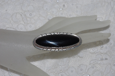 +MBATQ #1-1229  "Artist "NAKAI"  Signed Black Onyx Ring"