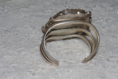 +MBATQ #3-210  "Fancy Green Turquoise Cuff Bracelet"
