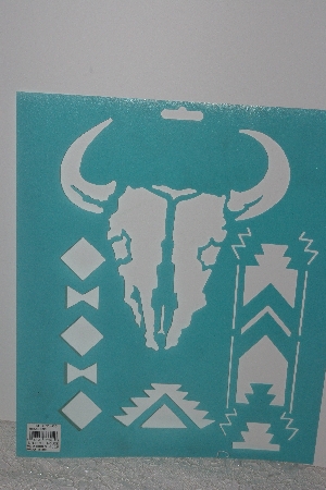 +MBAMG #009-339  "Stencil House Bleached Bones Stencil"