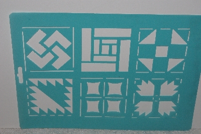 +MBAMG #009-348  "Stencil House "Traditional Quilt #1" Stencil