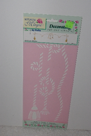 +MBAMG #009-318  "Delta Stencil Magic"Ropes & Tassels" Stencil"