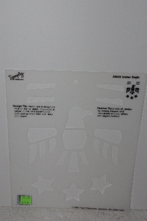 +MBAMG #009-306  "1990 Simply Stencils By Plaid "Indian Eagle #28608" Stencil"