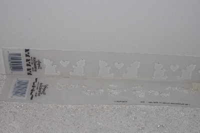 +MBAMG #009-443A  "1991 Simply Stencials Set Of (2) Bear & Bow  #28445 Sachet Bow"