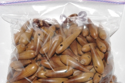 +MBAAC #01-08  "Set Of 125 Valley Oak Acorn Beads"