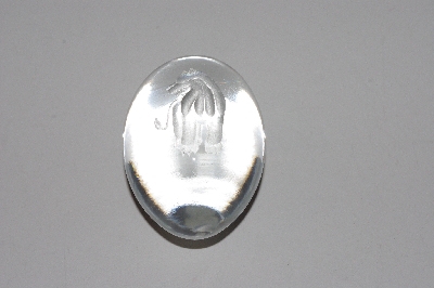 +MBAAC #01-9499  "Lead Crystal Lion Etched Egg"
