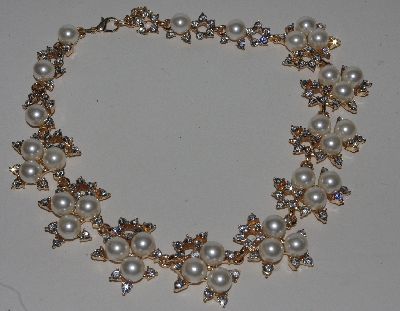 +MBAM #421-0084  "Beautiful Faux Glass Pearl Chocker"