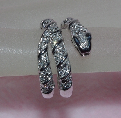 +Lamps II #0188 "Sonia Bitton 14K White Gold Diamond Snake Ring"