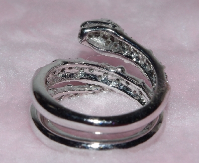 +Lamps II #0188 "Sonia Bitton 14K White Gold Diamond Snake Ring"