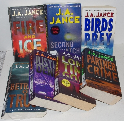 Lamps II #0002  "Set  Of 10  J.A. Jance  "J.P. Beaumont PaperBacks"