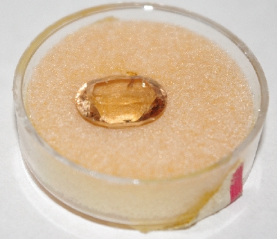 +MBA #1818-0136  "6.6 CT Oval Cut Imperial Topaz"