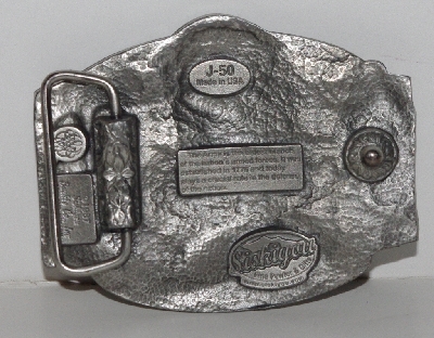 +MBA #2626-298  "1987 Siskiyou Pewter Army Belt Buckle"