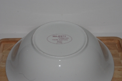 +MBA #2727-0426   "Majesty Collection Taupe Fantasy #8394 Large Round Serving Bowl"