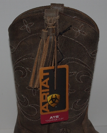 +MBA #2929-0084   " 2009 Ariat Womens #13629 Browm Bomber Sage Cowboy Boots