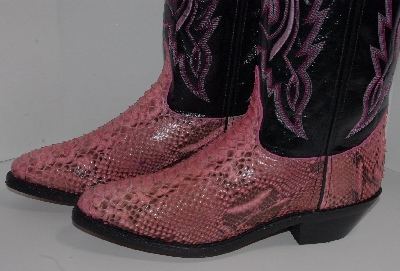 +MBA #2929-0069   "2005 Laredo Hot Pink Python Women's Cowboy Boots" 