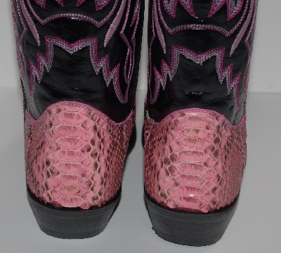 +MBA #2929-0069   "2005 Laredo Hot Pink Python Women's Cowboy Boots" 